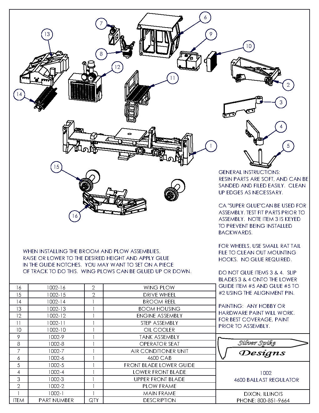 HO Scale 4600 Box Cab Ballast Regulator Kit