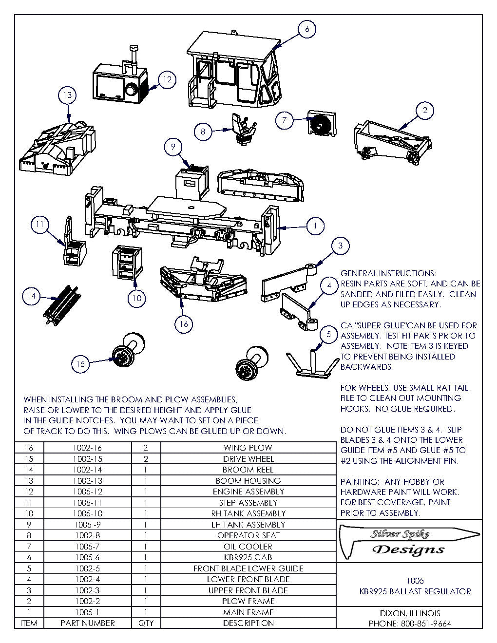 HO Scale KBR925 Ballast Regulator Kit