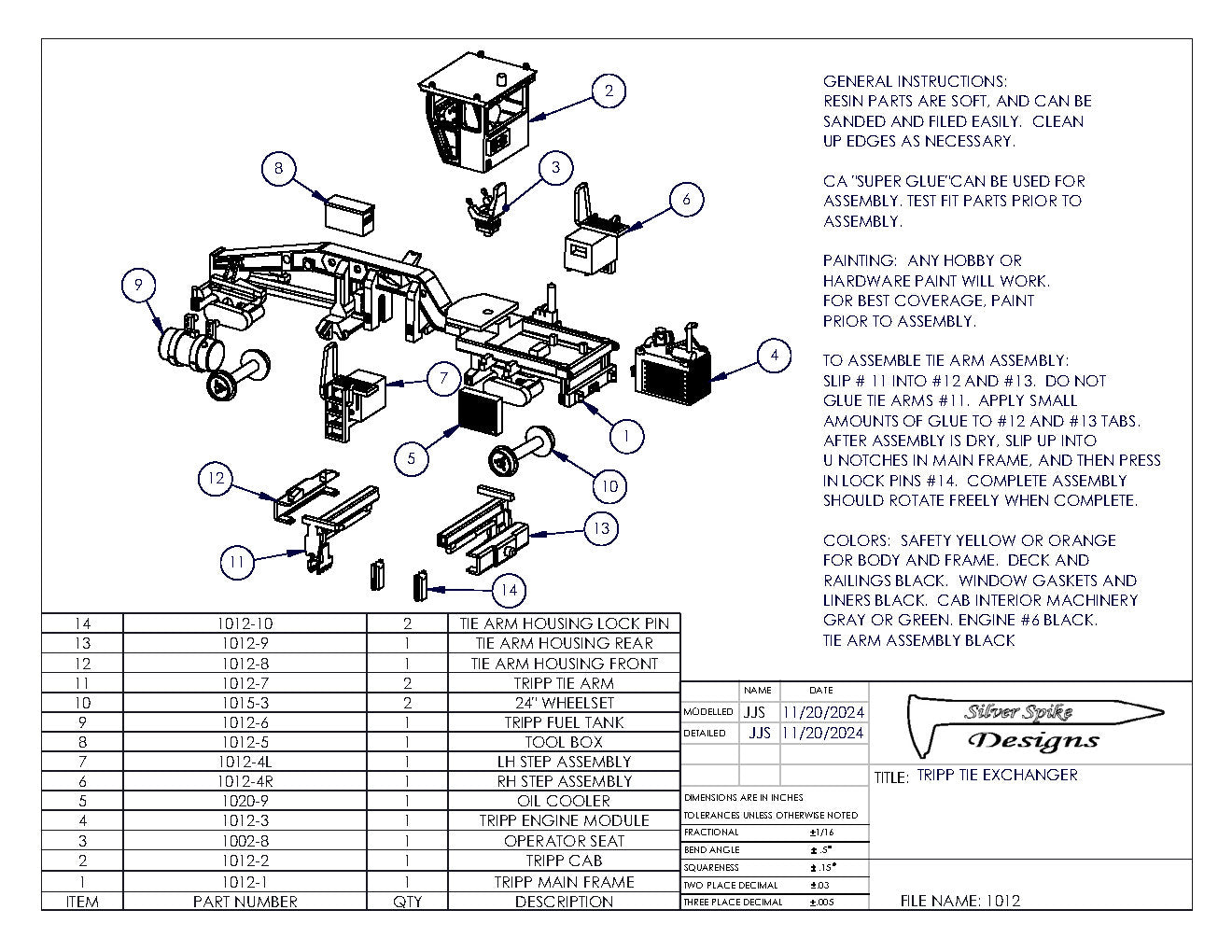 HO Scale TRIPP Tie Exchanger