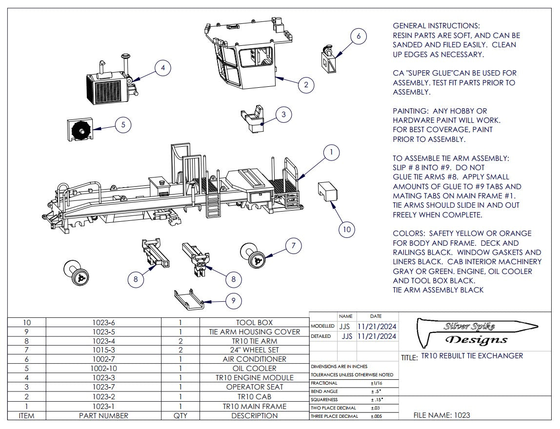 TR10 Tie Exchanger, Modern Version