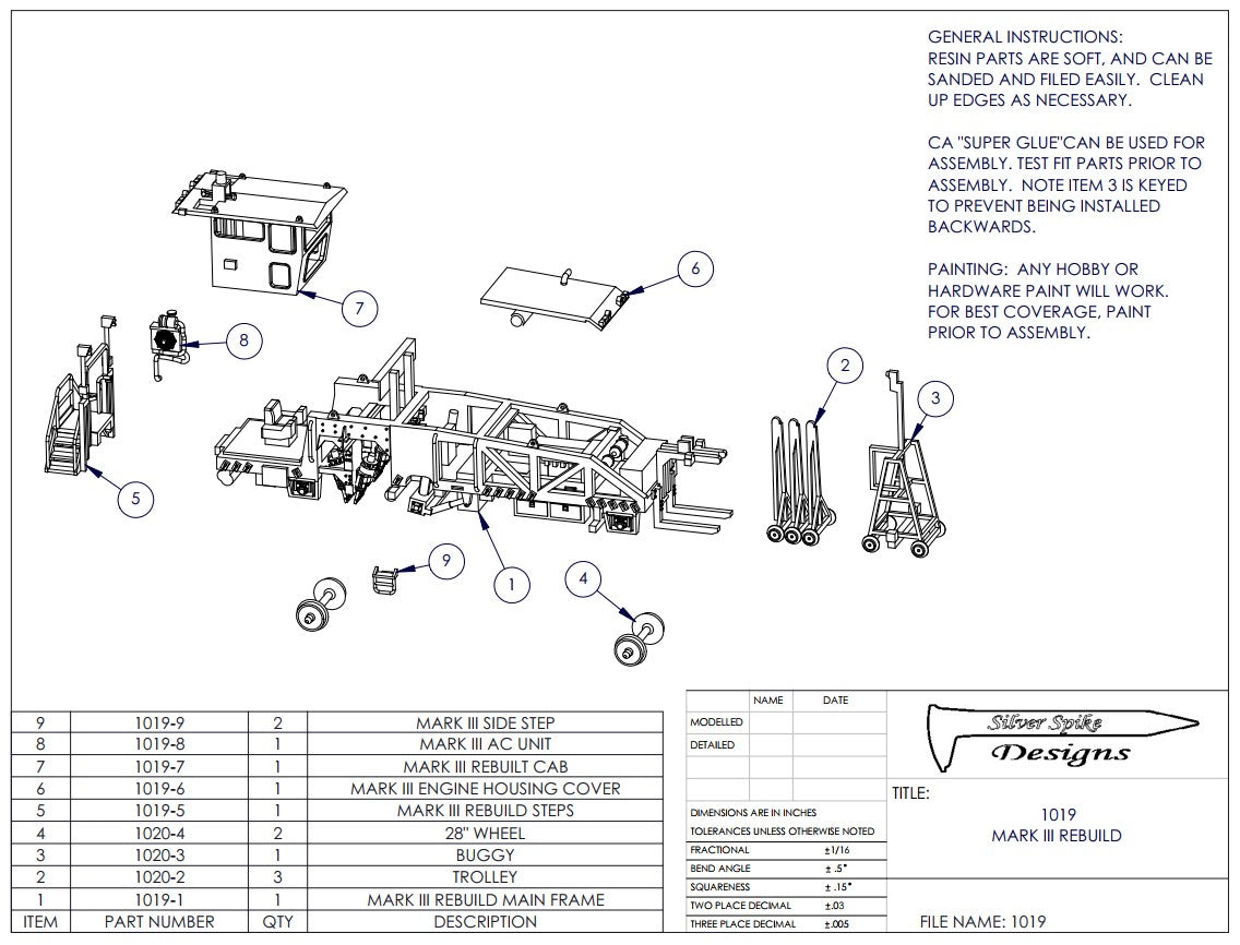 HO Mark III Tamper Kit, Rebuilt Version