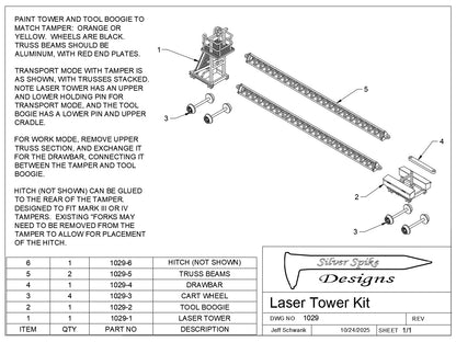 Tamper Laser Tower Kit