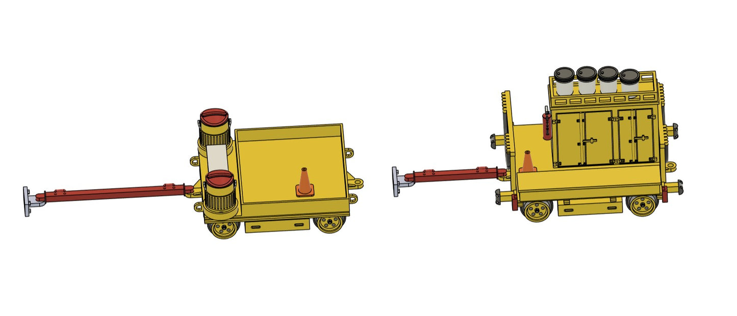War wagon and gang storage cart set