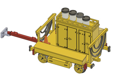 War wagon and gang storage cart set
