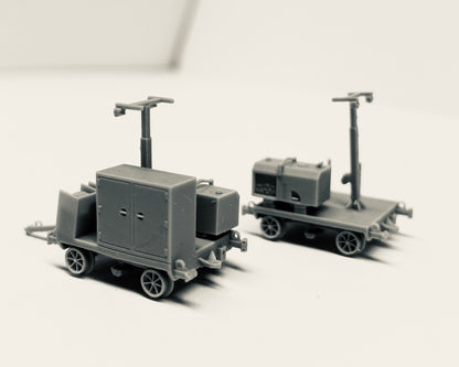 Light Tower and Tie Plate Cart Set