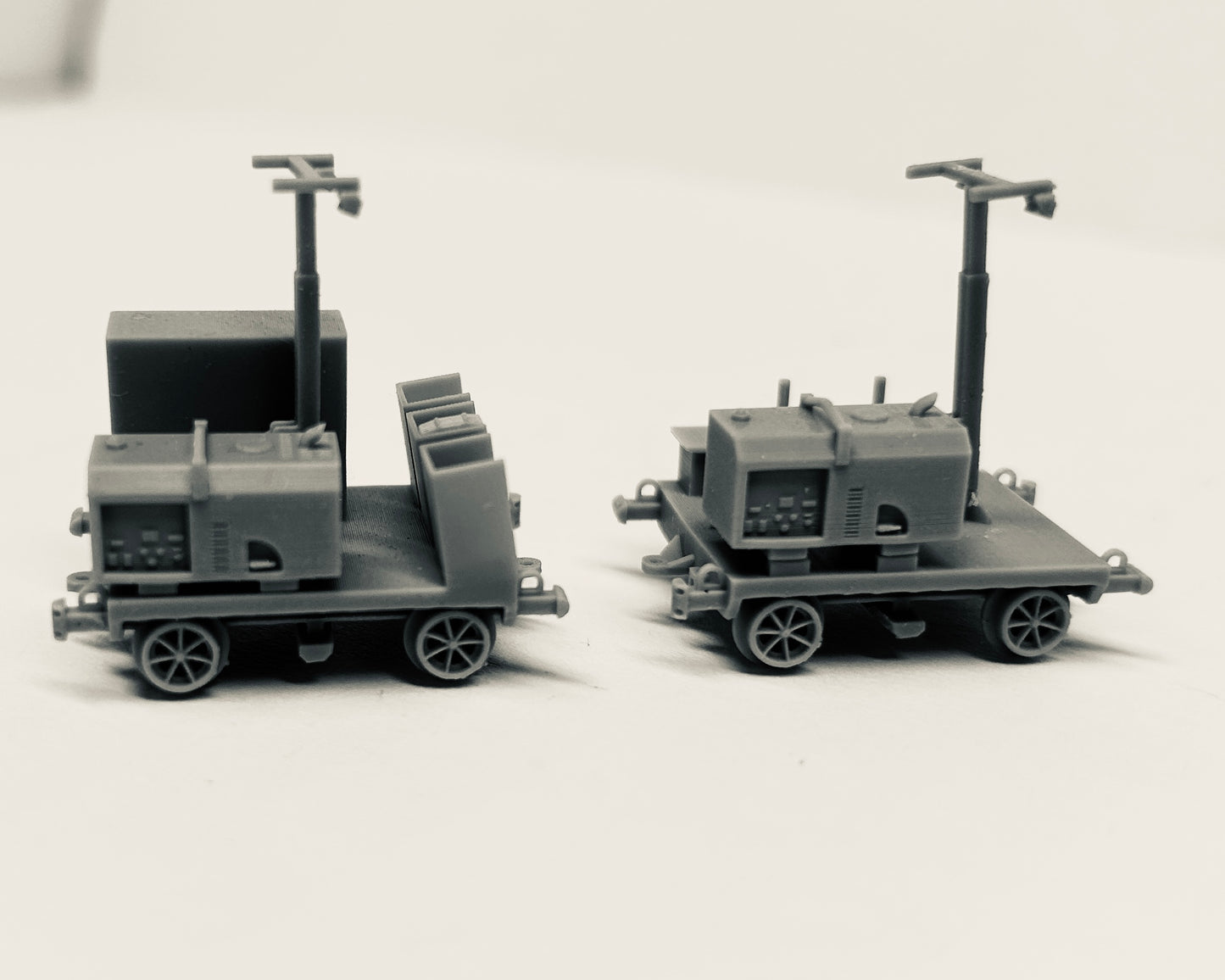 Light Tower and Tie Plate Cart Set