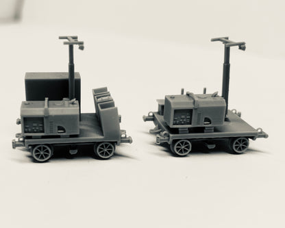 Light Tower and Tie Plate Cart Set