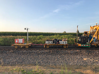 Light Tower and Tie Plate Cart Set
