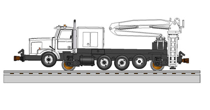 HO Phase I Hirail Boom Truck rail car mover both modes