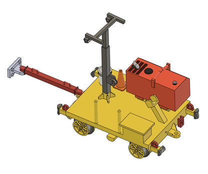 Light Tower and Tie Plate Cart Set