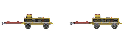 Mesh side flat carts (pair)