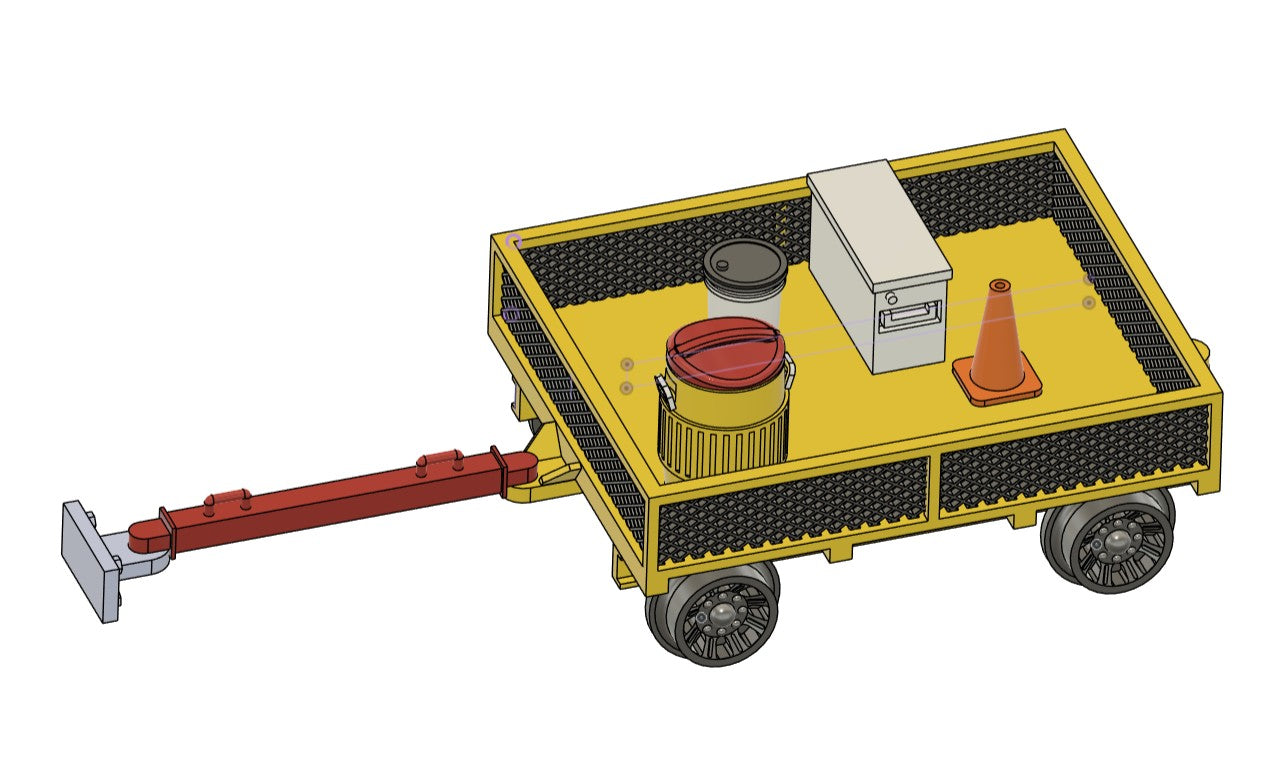 Mesh side flat carts (pair)