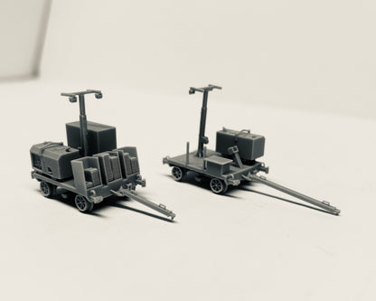 Light Tower and Tie Plate Cart Set