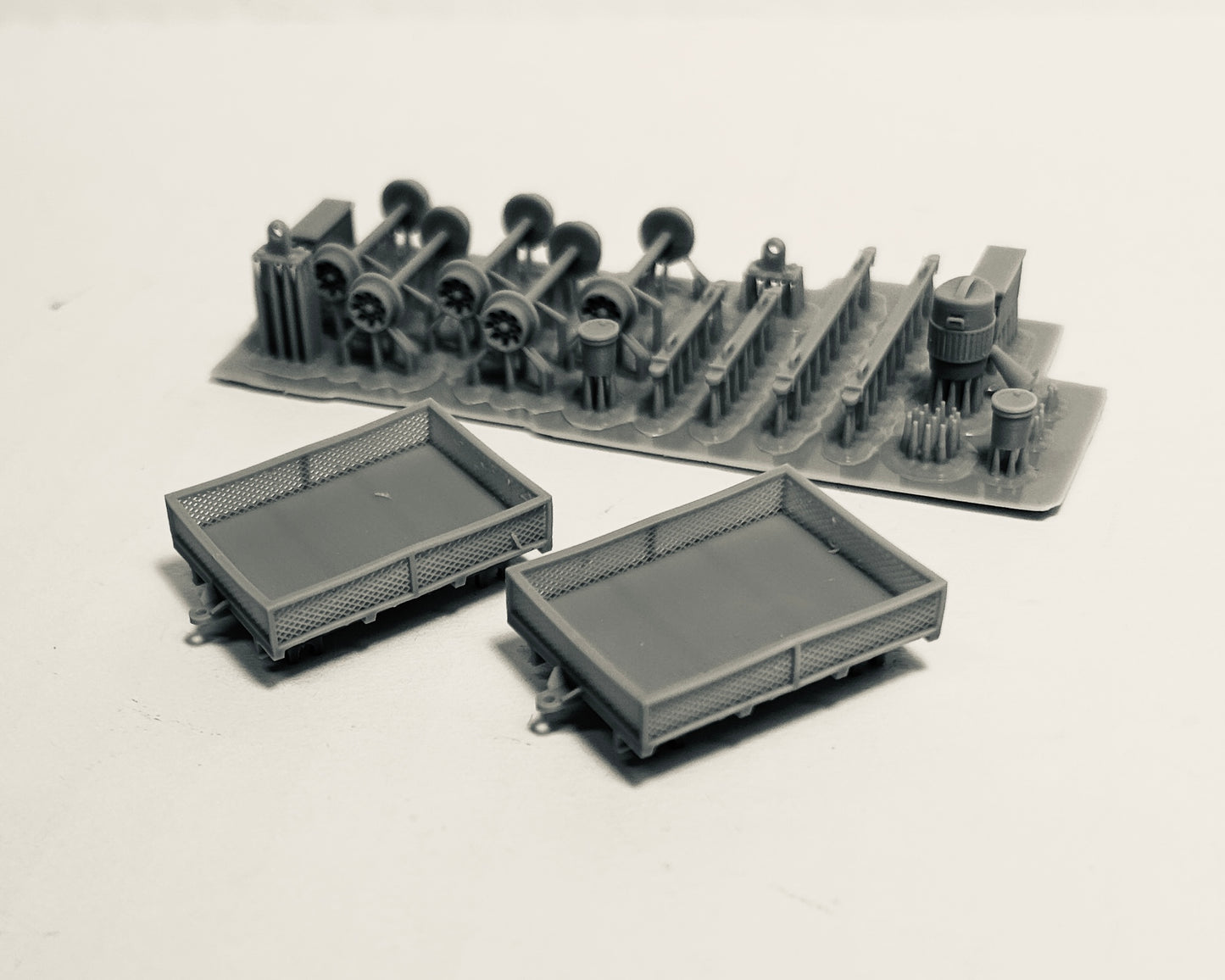 Mesh side flat carts (pair)