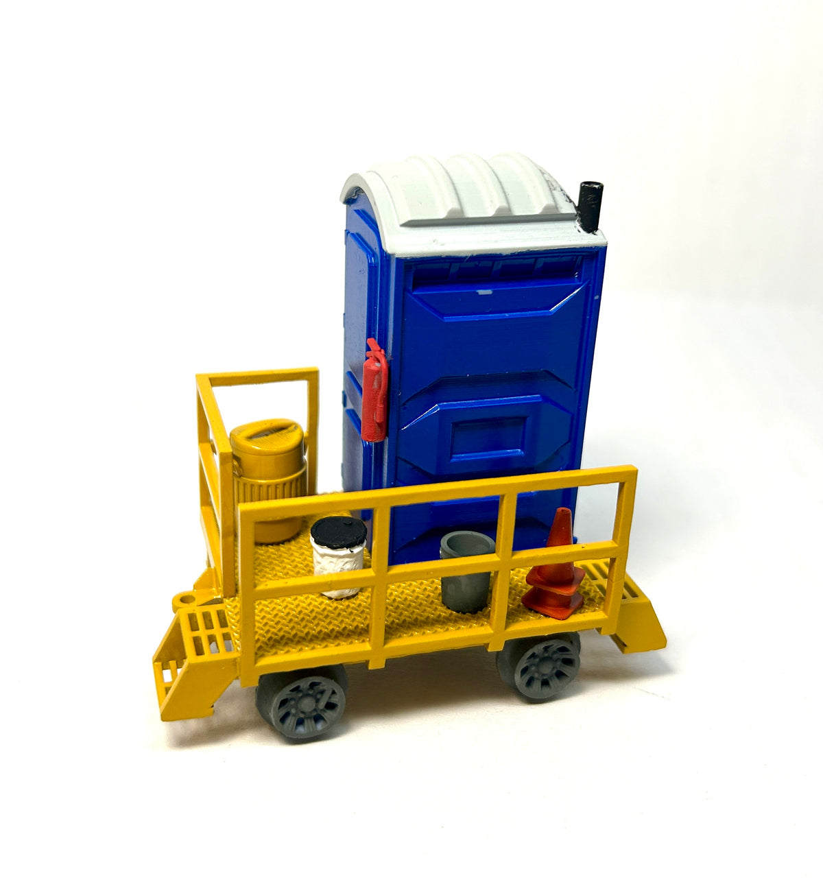 Completed Model - O Scale port-a-potty cart