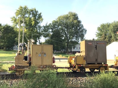 Light Tower and Tie Plate Cart Set
