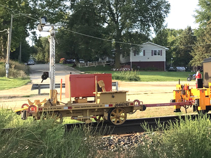 Light Tower and Tie Plate Cart Set