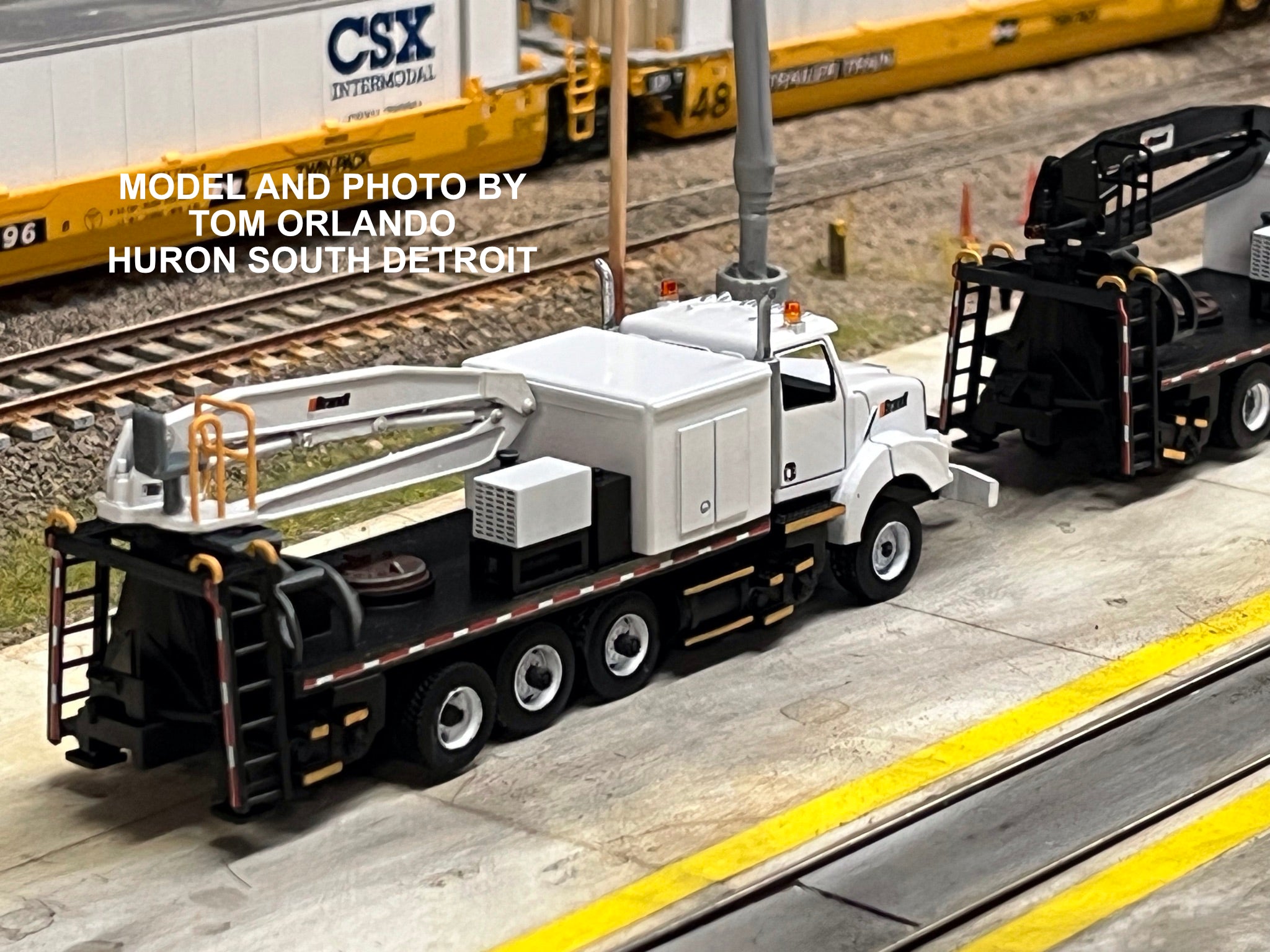 Hirail Boom Truck rail car mover ROAD MODE – Silver Spike Designs