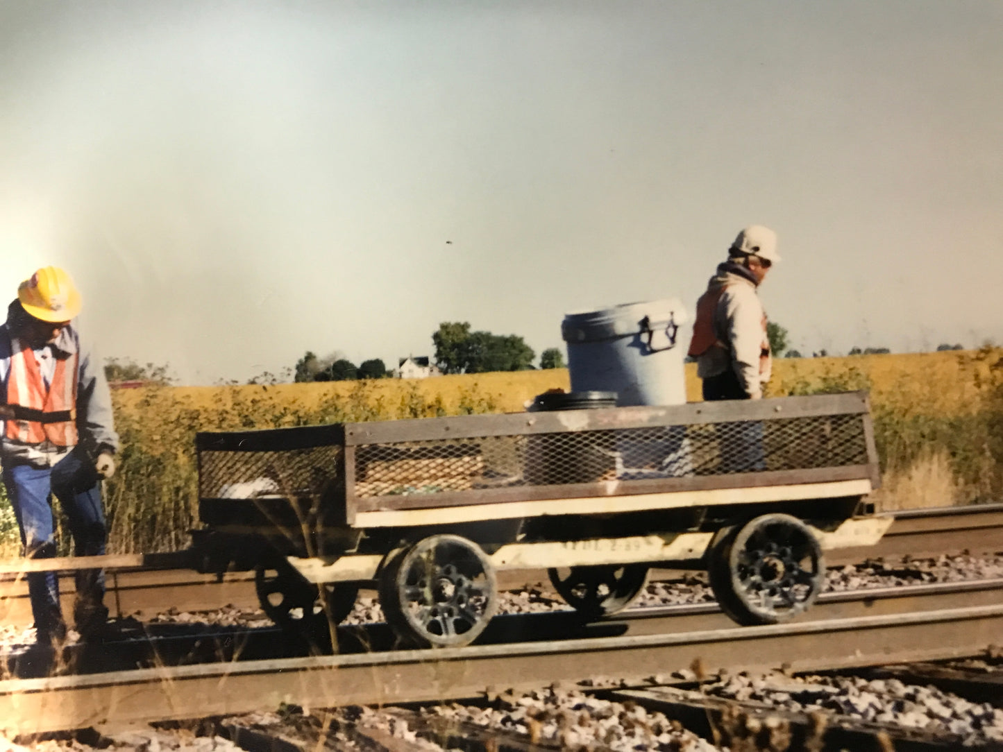 Mesh side flat carts (pair)