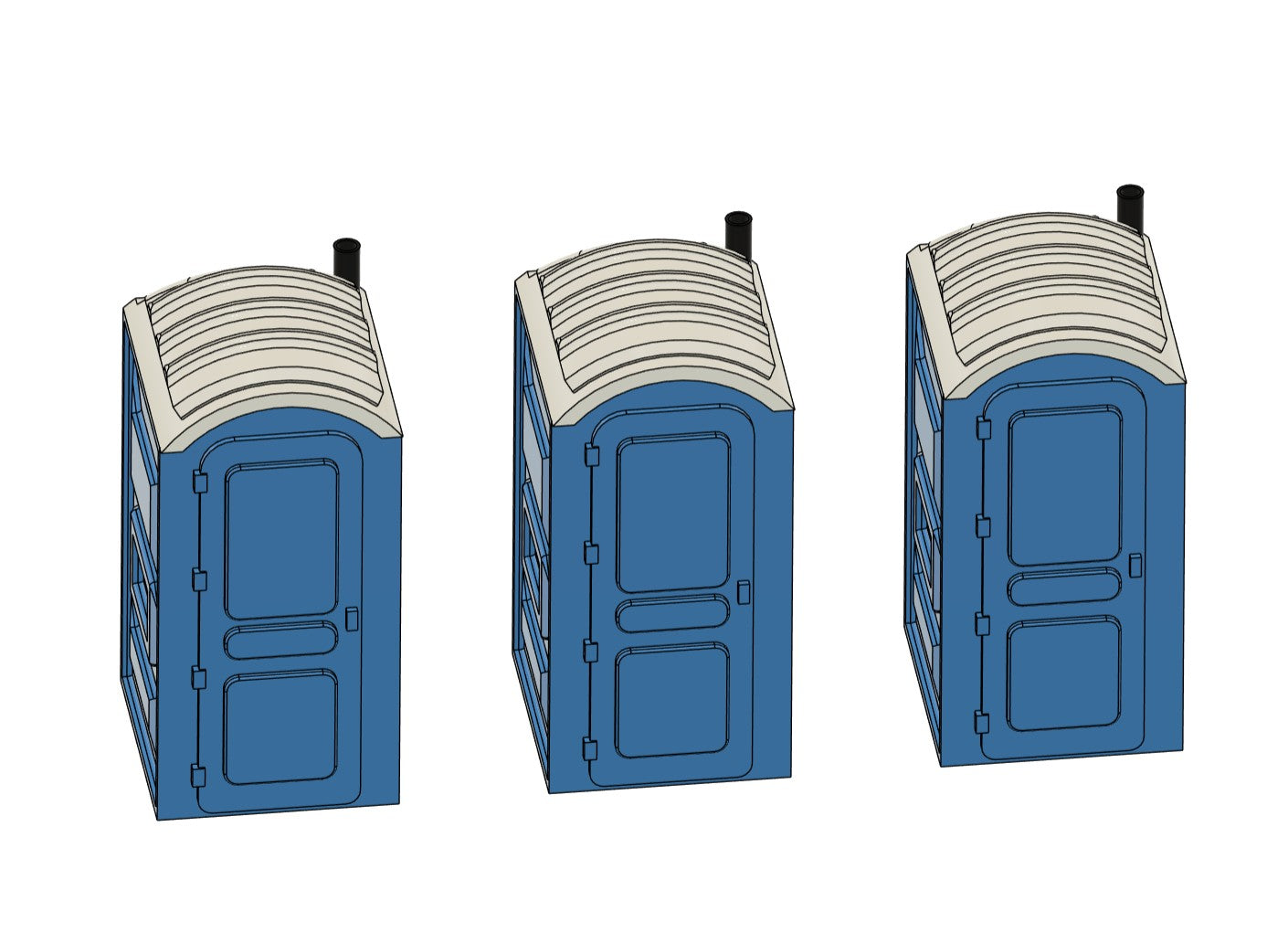Porta-Potties 3 Pack
