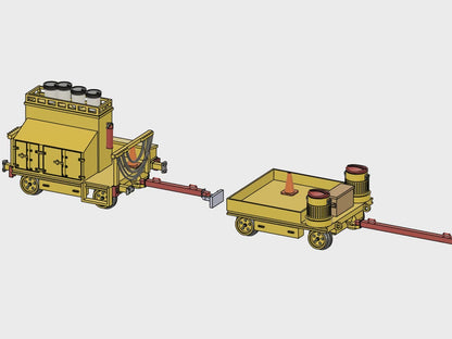 War wagon and gang storage cart set