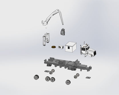 HO Hirail Boom Truck rail car mover HIRAIL MODE